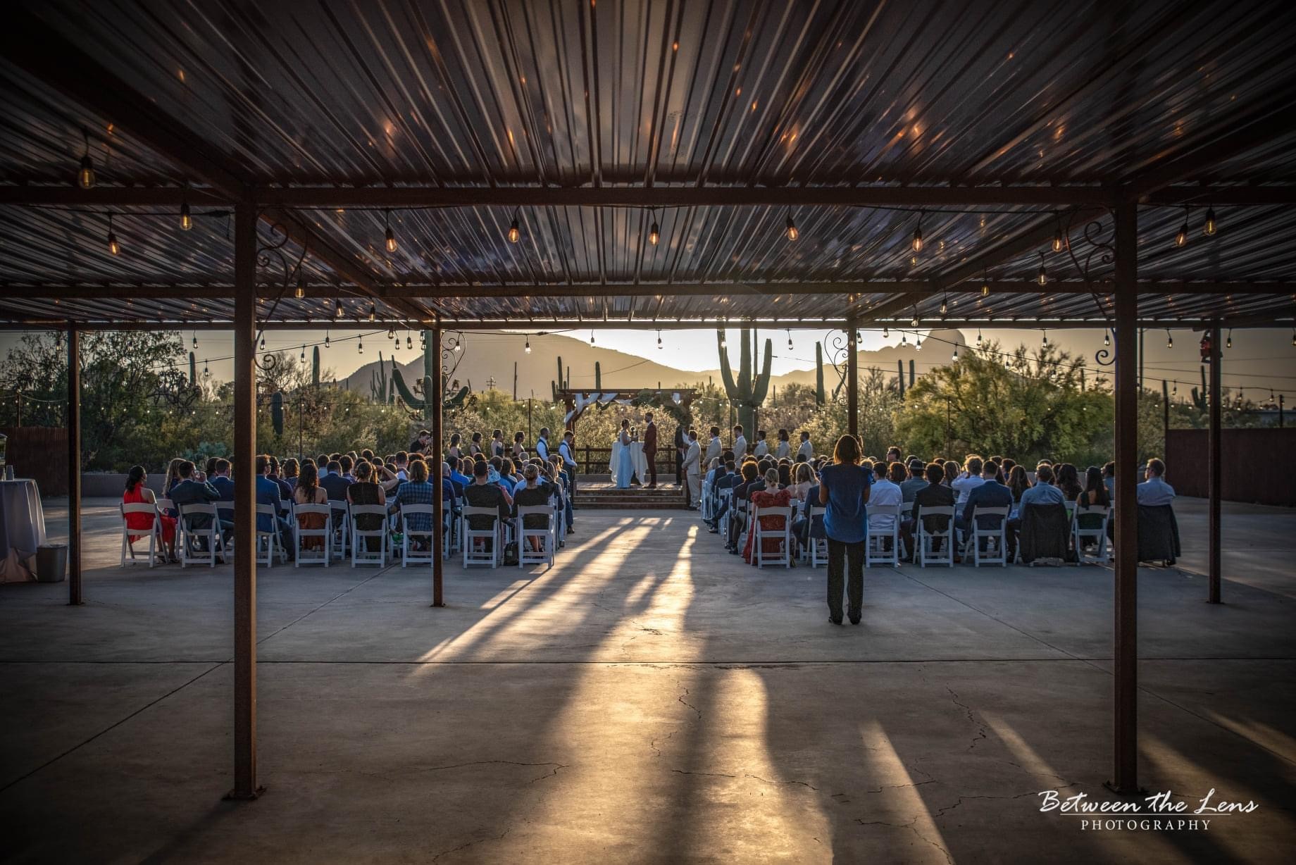 Wedding Ceremony at Sunset
